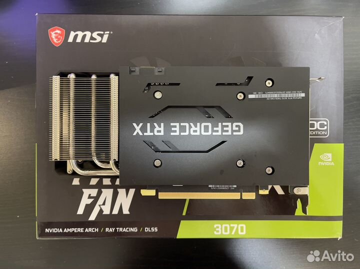 Видеокарта MSI GeForce RTX 3070 twin FAN OC