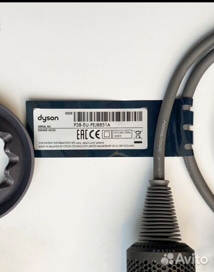 Фен dyson supersonic 1:1 малайзия