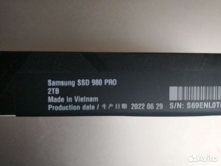 Броньssd 2tb samsung 980 pro mz-v8p2t0bw