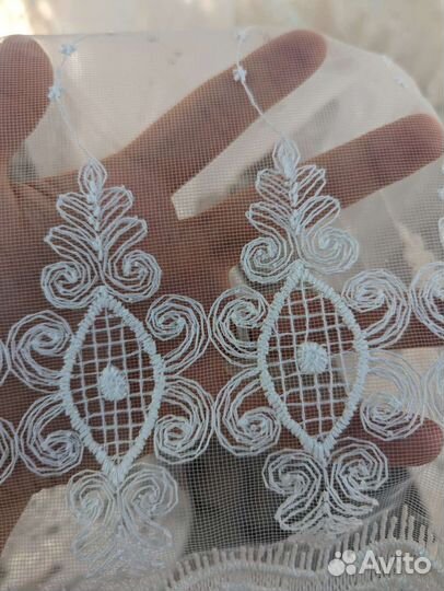 Тюль кремовая 250*180