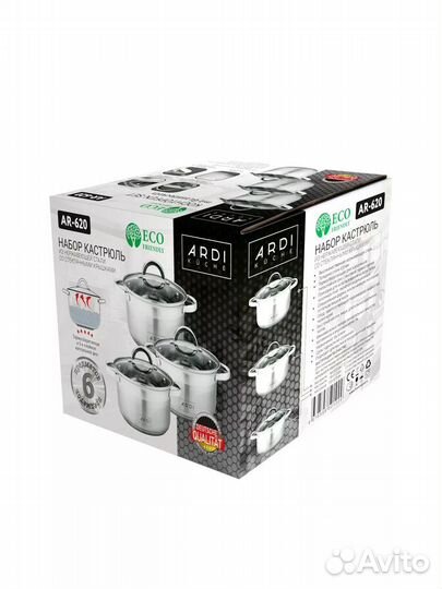 Набор кастрюль из нержавеющей стали