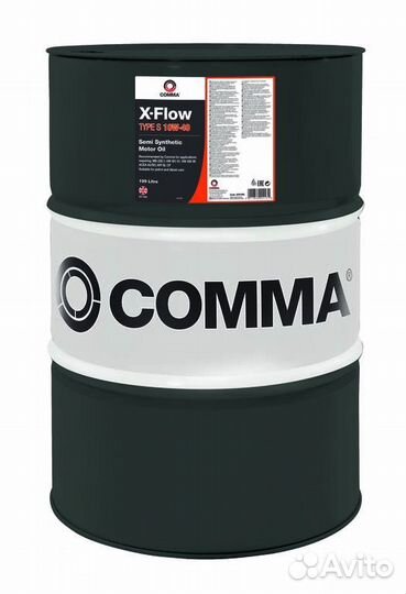 Comma 10W40 X-flow type S (199L) масло мот. по