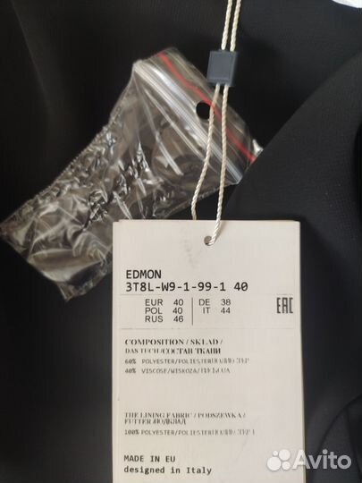 Платье новое шифоновое в горошек Польша, р.46