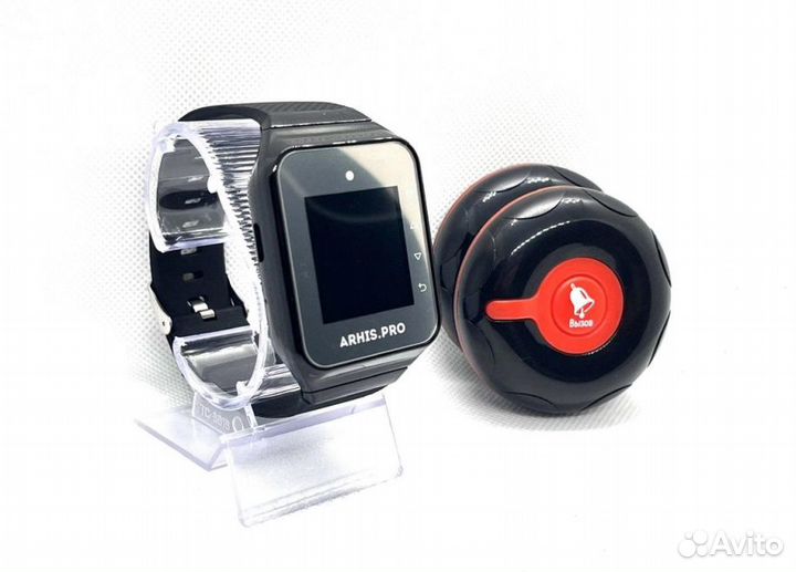 Кнопка вызова персонала и часы пейджер Популяр