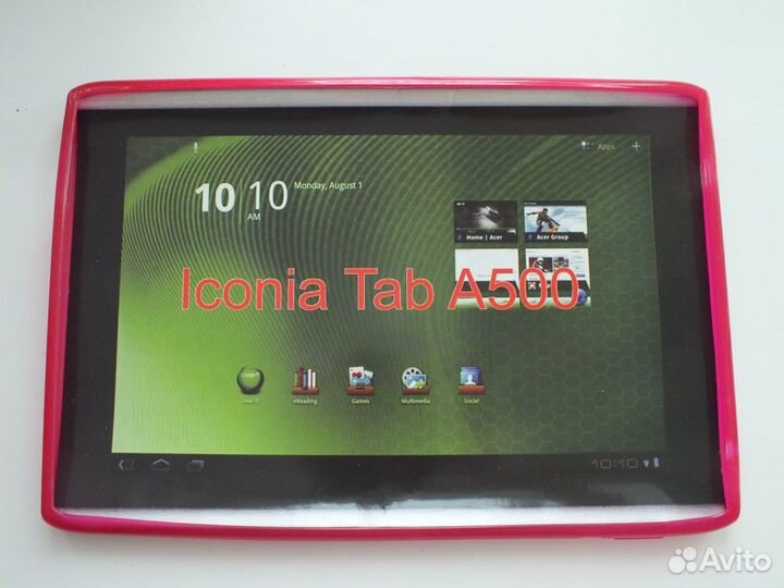 Acer iconia tab a500 чехол