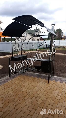 Мангал с печью под казан