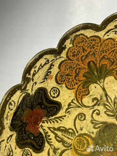 Винтажная конфетница латунь, дефект