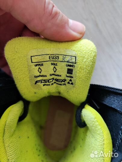 Детские лыжные ботинки 33р Fischer XJ Sprint
