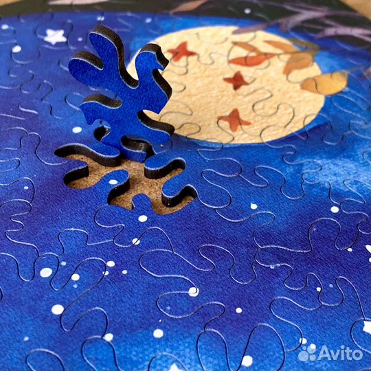 Деревянный пазл Барсук