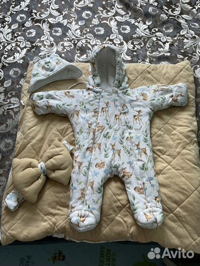 Комплект зимний/конверт/комбинезон/шапочка