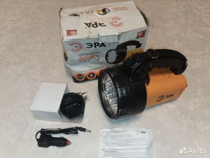 Фонарь светодиодный аккумуляторный Эра