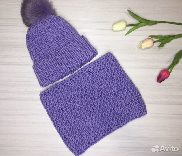 Детская шапка и снуд