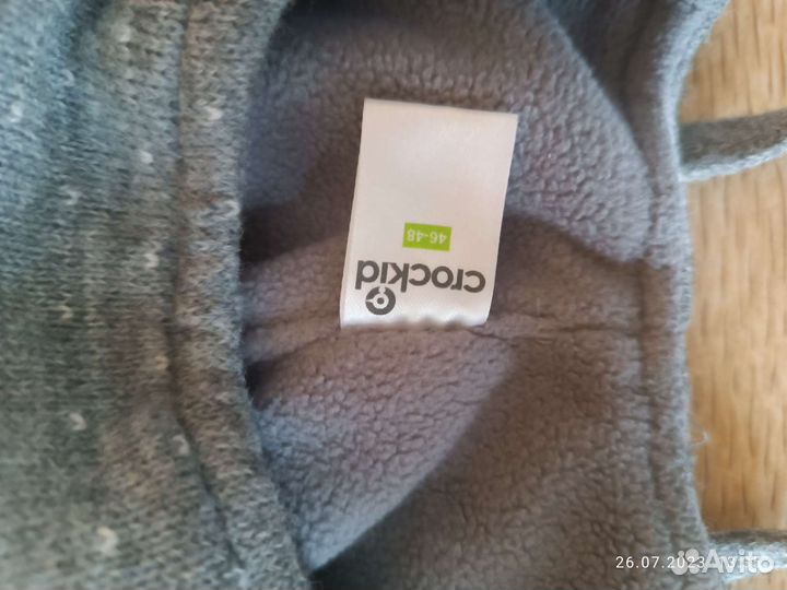 Комплект шапка шарф crockid