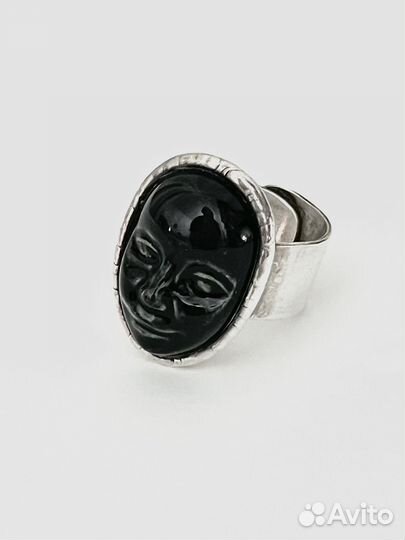 Кольцо Poison Drop Lab из черного фарфора