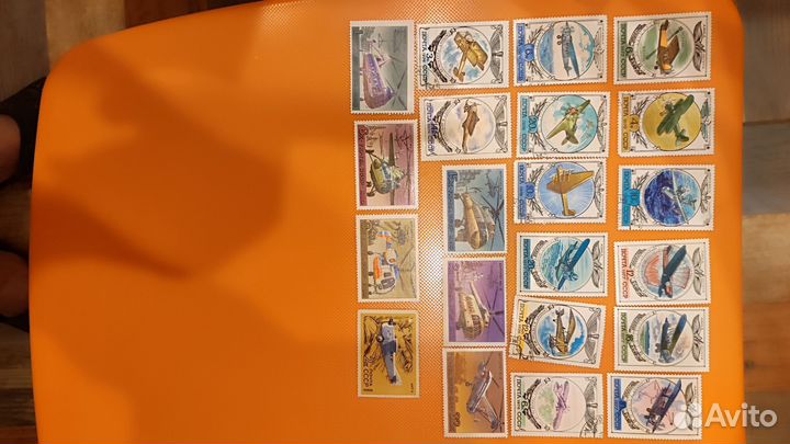 Почтовые марки: космос, самолёты, чехословакия и т