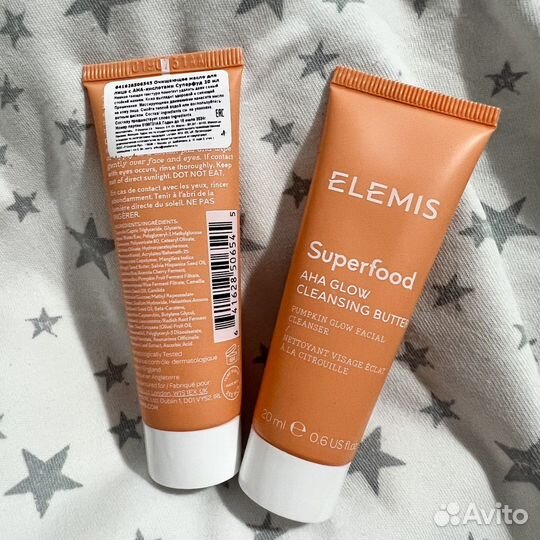 Elemis superfood aha glow cleansing butter 20 мл