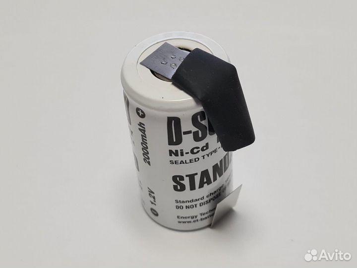 Аккумулятор ET D-SC2000-T с ножками, 2000мАч