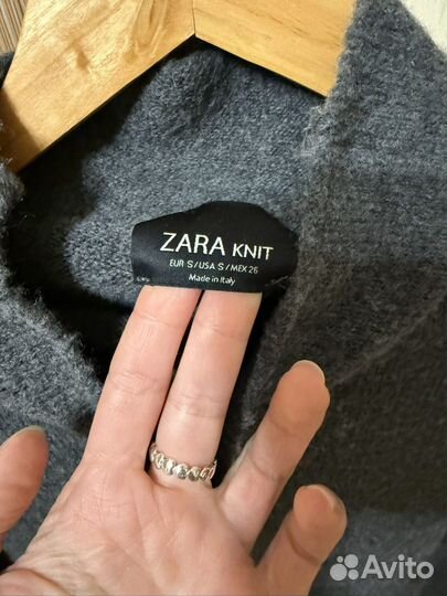 Серый свитер Zara женский XS