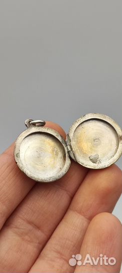 Локет, подвес, кулон, серебро нач. XX в. № 28 365