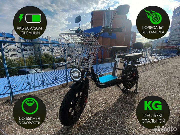 Электровелосипед Monster для деревни. Вездеходный