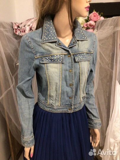 Куртка джинсовая Balizza 44-46 р со стразами