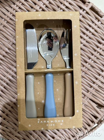Набор ложка вилка zara home зара хоум детский