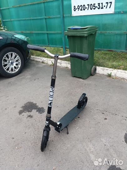 Самокат городской novatrack polis PRO черный б/у