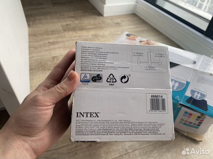 Надувной матрас intex с насосом