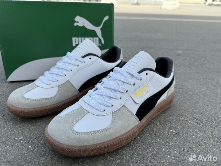 Кроссовки Puma Palermo Leather белые 36-45
