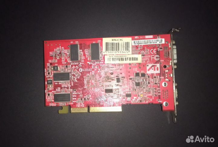 ATI Radeon 9600XT видеокарта AGP 8X
