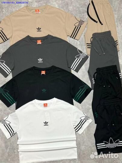 Спортивный костюм Adidas (Футболка+Шорты)