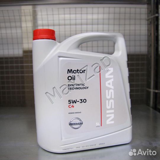 KE90090043R Масло nissan 5W30 DPF 5 (5L)