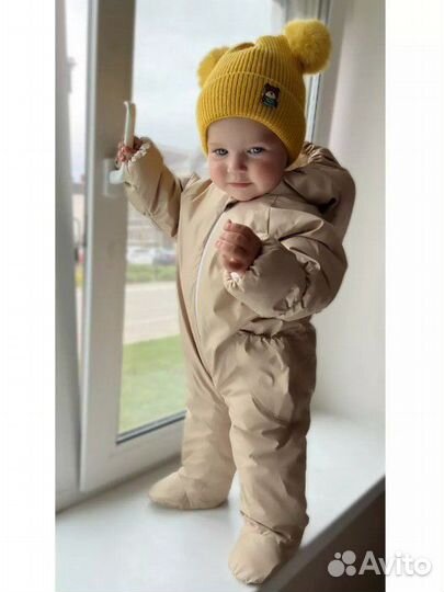Зимний комбинезон для новорожденных 56 -62