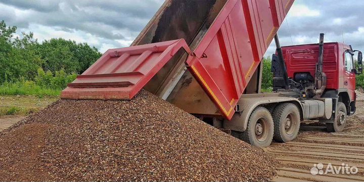 Щебень гравийный с доставкой