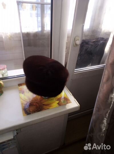 Берет женский зимний норковый