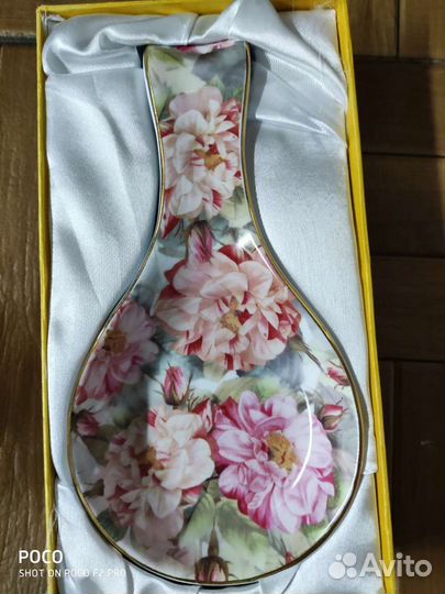 Чайная пара и подставка под ложку