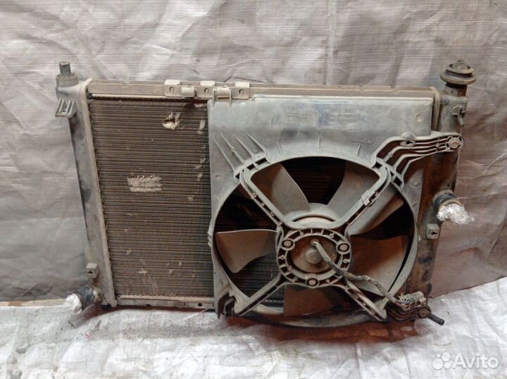 96259275 Диффузор+радиатор Chevrolet Lanos