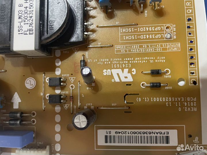 Блок питания длятелевизора LG 42LF564V