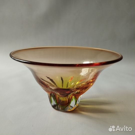 Ваза и кружка. Карамельное стекло. Винтаж