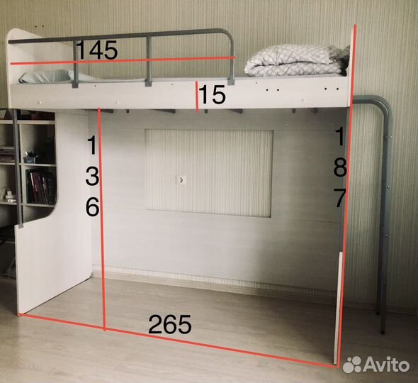 Детская кровать чердак