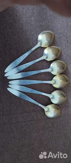 Серебряные ложки СССР кофейные