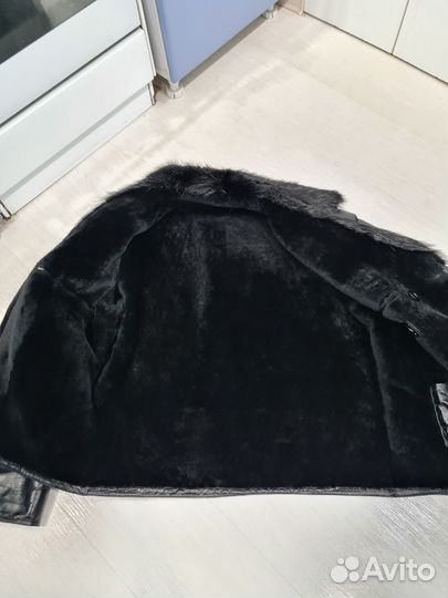 Кожаный бушлат мужской р50 (L)