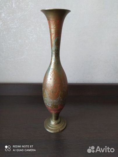 Чеканка. Ваза. Индия Отличный подарок