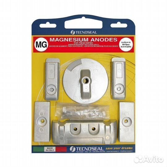 Комплект магниевых анодов Mercury Verado (6 цил.)