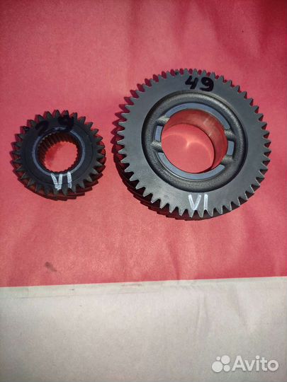 Шестерни 35/52, 37/50 МКПП фф поло, шкода октавиа