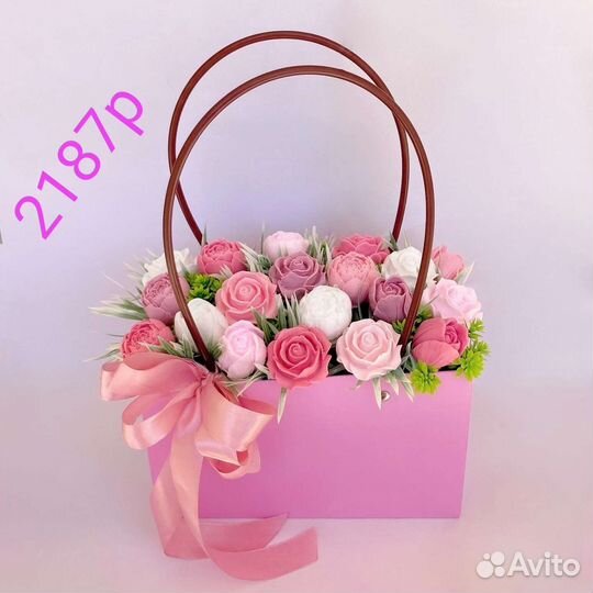 Букет цветов из мыла