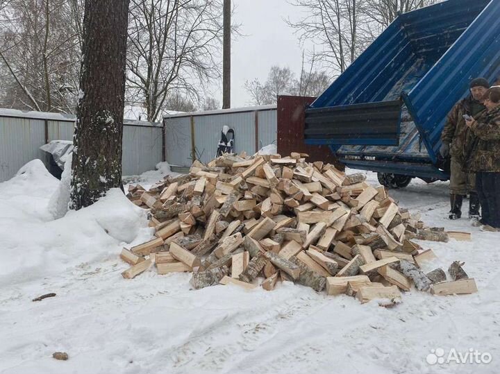 Дрова березовые. Колотые