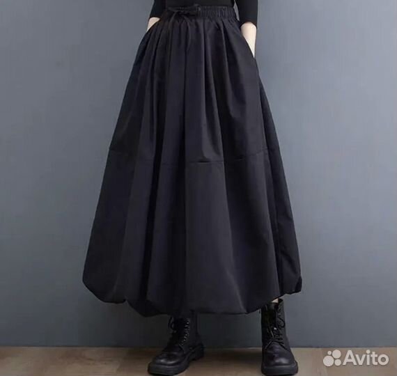 Юбка баллон черная