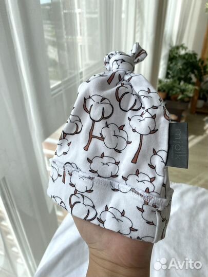 Теплое одеяло на выписку и шапочка mjolk