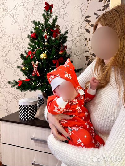 Новогодний костюм для новорожденного малыша